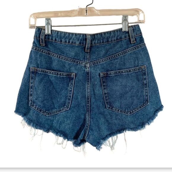 Wild Fable Hi Waisted Cut Off Denim Shorts - Picture 2 of 5